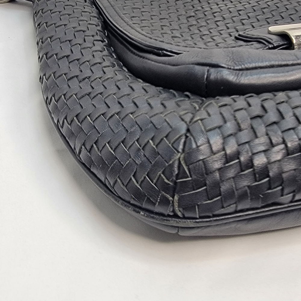 RARE Coach‎ Woven Leather Hobo Bag - Picture 10 of 13